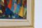 Composizione astratta di figure, anni '60, Olio su tela, con cornice, Immagine 4