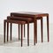 Rosewood Nesting Tables by Johannes Andersen for CFC Silkeborg, 1960s, Set of 3 3