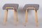 Set of Mid-Century Beech Stools attributed to Ludvik Volak for Drevopodnik Holesov, 1950s 3