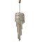 Large Murano Glass Trilobi Spiral Chandelier, 1970s, Image 1