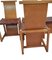 Italian Beech and Woven Leather Chairs, 1970s, Set of 4 8
