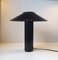 Black Danish Minimalist Table Lamp by Hans Schwazer for Royal Copenhagen, 1970s 4