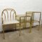 Vintage Hollywood Regency Telefonsitz aus Messing & Bambusimitat, 1970er 5