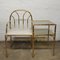 Vintage Hollywood Regency Telefonsitz aus Messing & Bambusimitat, 1970er 1