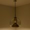 Hand Blown Gold Glass Pendant Light attributed to Doria, Germany, 1970s 13