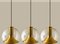 Hand Blown Gold Glass Pendant Light attributed to Doria, Germany, 1970s 11