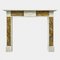 Antique Irish George III Statuary White and Siena Marble Fireplace Mantel, 1790s 3