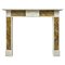 Antique Irish George III Statuary White and Siena Marble Fireplace Mantel, 1790s 1