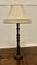 Tall French Turned Oak Table Lamp, 1920s 1