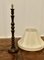 Tall French Turned Oak Table Lamp, 1920s 2