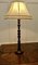 Tall French Turned Oak Table Lamp, 1920s 4