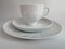 White Lotus Coffee Cup, Saucer and Breakfast Plate by Bjørn Wiinblad for Rosenthal Germany, 1980s, Set of 3 1
