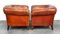 Set of Antique Leather Club Armchairs 2