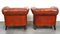 Set of Antique Leather Club Armchairs 3
