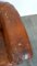 Set of Antique Leather Club Armchairs 9