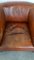 Set of Antique Leather Club Armchairs 6