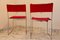 Rote Vintage Delfina Stühle von Enzo Mari für Driade, 1980, 4er Set 6