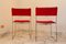 Vintage Red Delfina Chairs by Enzo Mari for Driade, 1980, Set of 4 5