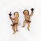Spanish Polychrome Wall Cherubs, Set of 2 1