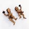 Spanish Polychrome Wall Cherubs, Set of 2 4