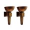 Large Art Deco Wall Sconces, 1930s, Set of 2 1