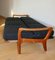 Vintage Danish Black Boucle Foldable Sofa, 1970s 16