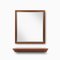 Mid-Century Teak Mirror with Shelvfattributed to De Coene, Belgium, 1960s 1