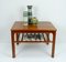 Mid-Century Scandinavian Teak Side Table with Magazine Rack 2