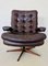 Fauteuil Vintage en Cuir Marron Chocolat de Bramin, Danemark, 1970s 13