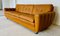 Sofá de tres plazas danés Mid-Century estilo Art Déco de cuero marrón de Svend Skipper, 1979, Imagen 8
