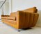 Sofá de tres plazas danés Mid-Century estilo Art Déco de cuero marrón de Svend Skipper, 1979, Imagen 16