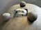 Table Bowl in Ceramic with Glass and Steel Inlay by Jean Fradin, 1970 4