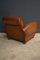 Club chair in pelle color cognac, Francia, anni '40, Immagine 4
