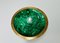 Scodella in malachite con bordo in ottone, anni '70, Immagine 2