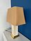 Lampe de Bureau Design Beige et Doré dans le style de Jean Claude Mahey, 1990s 6