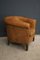 Vintage French Cognac Leather Club Chair 3