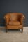 Fauteuil Club Vintage en Cuir Cognac, France 1