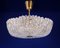 Vintage Brass and Crystal Embassy Pendant Lamp by Carl Fagerlund for Orrefors, 1960s 1