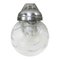 Art Deco French Chrome Clear Frosted Glass Wall Lamp 3