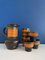 Set Pichet et Tasse en Céramique, 1980s, Set de 7 1