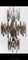 Brutalist Chandelier in Stainless Steel, France, 1970s 2