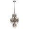 Brutalist Chandelier in Stainless Steel, France, 1970s 1
