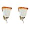 Wall Lights in Murano Glass from Mazzega, Italy, 1970s, Set of 2 1