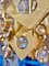 Brutalist Crystal and Gilt Gold Chandelier from Palwa, 1960s, Image 5