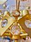 Brutalist Crystal and Gilt Gold Chandelier from Palwa, 1960s, Image 2