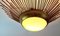 Crown Sunburst Fixture in Gilt Metal and Curved Frosted Glass, 1950, Image 5