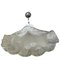 White Murano Glass Ceiling Light from Mazzege, Italy, 1970s 4