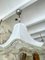 White Murano Glass Ceiling Light from Mazzege, Italy, 1970s 5