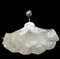 Weiße Deckenlampe aus Muranoglas von Mazzege, Italien, 1970er 2