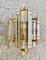 Venini Wall Lighting Glass with Gilt Gold Structure, Italy, 1970, 1980, Set of 2 6